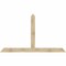 Ekena Millwork Portland Rough Sawn Timber Gable Bracket, Douglas Fir, 96"W x 56"H x 4"D x 6"F, 14/12 Pitch GBW096X56X0406POR00RDF - alternate 1